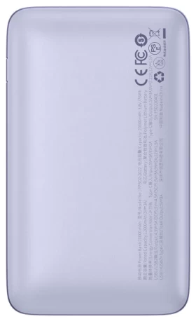 Портативний зарядний пристрій Baseus Bipow Pro 20000 mAh 22.5W with USB-A to USB-C 0.3m Cable Purple (6932172610777) - 2