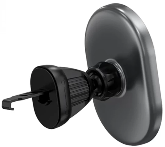 Автодержатель с функцией беспроводной зарядки WIWU Liberator Magnetic Wireless Charger Black with MagSafe (CH-312) - 2