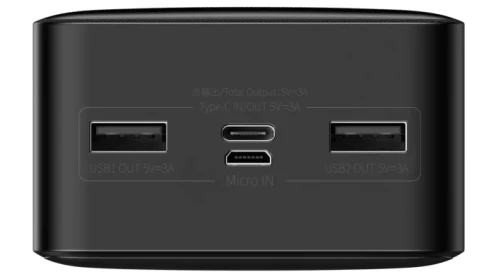 Портативное зарядное устройство Baseus Bipow Digital Display 30000 mAh 15W with USB-A to Micro-USB 0.25m Cable Black (PPBD050201) - 3
