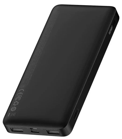 Портативное зарядное устройство Baseus Bipow Digital Display 10000 mAh 15W with USB-A to Micro-USB 0.25m Cable Black (PPBD050001) - 2