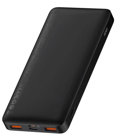 Портативное зарядное устройство Baseus Bipow Fast Charging 20000 mAh 20W with USB-A to Micro-USB 0.25m Cable Black (PPBD050501) - 2