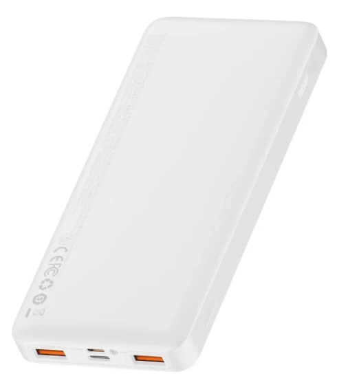 Портативний зарядний пристрій Baseus Bipow Fast Charging 10000 mAh 20W with USB-A to Micro-USB 0.25m Cable White (PPBD050502) - 2