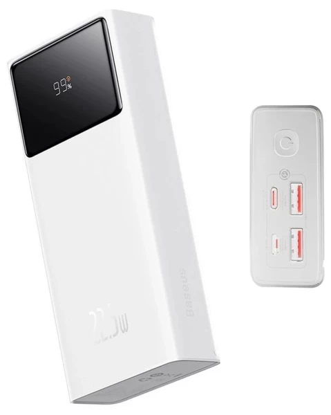 Портативний зарядний пристрій Baseus Star-Lord Digital Display Fast Charge 22.5W 30000mAh Power Bank White (PPXJ060102) - 2