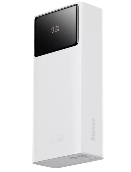 Портативний зарядний пристрій Baseus Star-Lord Digital Display Fast Charge 22.5W 30000mAh Power Bank White (PPXJ060102) - 1