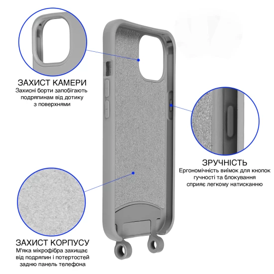 Чехол Upex Alter Eyelets for iPhone 13 mini Anchor - 2