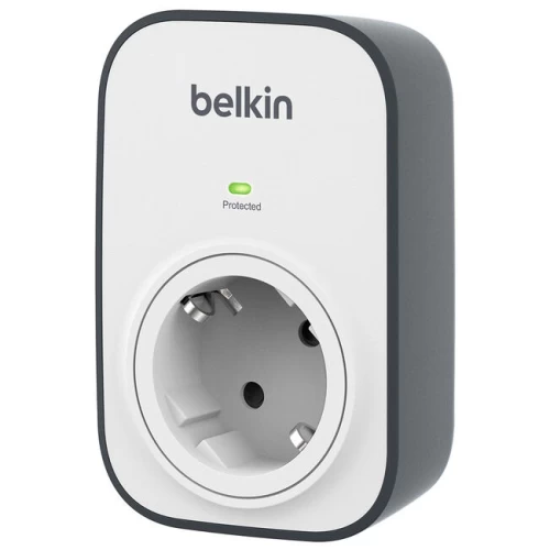 Мережевий подовжувач Belkin c захистом від перенапруги, 1 роз., 306 Дж, UL 500 В (BSV102vf) - 1