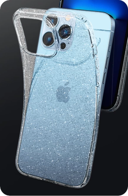 Чохол Spigen для iPhone 12 mini Liquid Crystal Glitter Rose Quartz (ACS01742) - 2