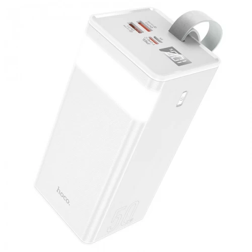 Портативное зарядное устройство HOCO J86A Powermaster 50000 mAh 20W PD | QC with LCD/Lamp White - 2