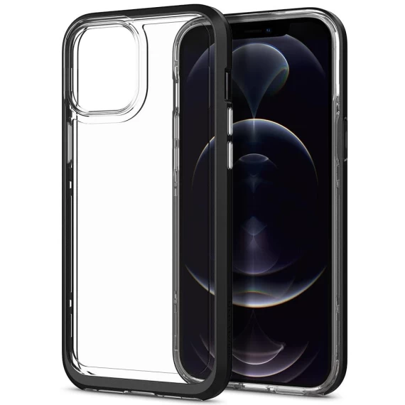 Чохол Spigen для iPhone 12 mini Crystal Hybrid Matte Black (ACS01543) - 1
