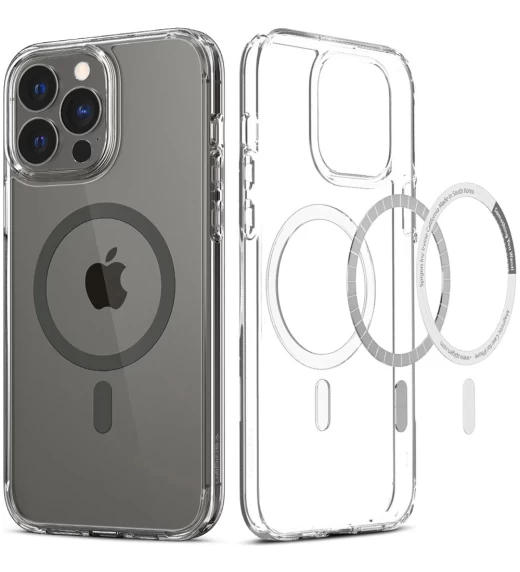 Чехол Spigen для iPhone 13 Pro Max Crystal Hybrid Graphite with MagSafe (ACS03244) - 3