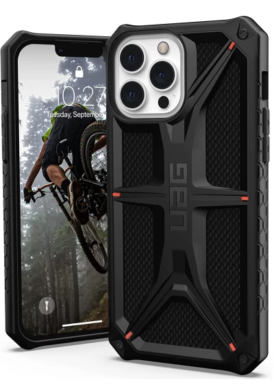 Чехол UAG Monarch для iPhone 13 Pro Kevlar Black (113151113940) - 3