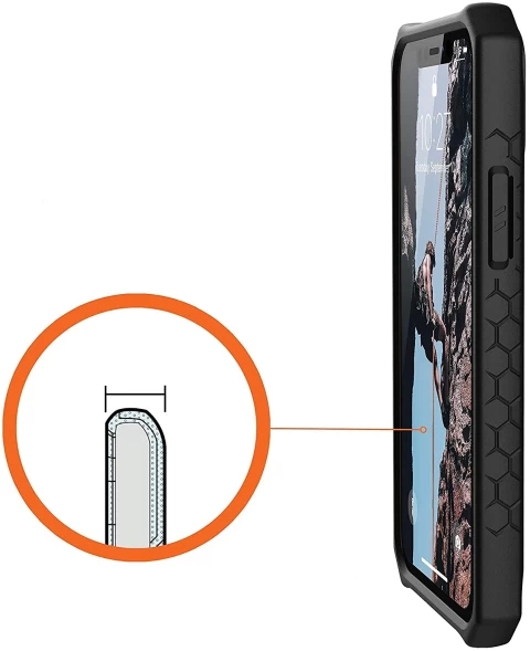 Чехол UAG Monarch Matte Black для iPhone 8 Plus/7 Plus/6s Plus/6 Plus (iS) - 2
