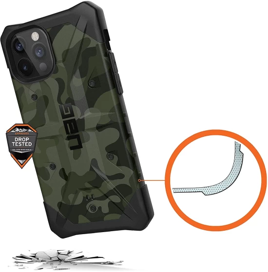 Чехол UAG Pathfinder SE Black Midnight Camo для iPhone 12 mini (112347114061) - 1