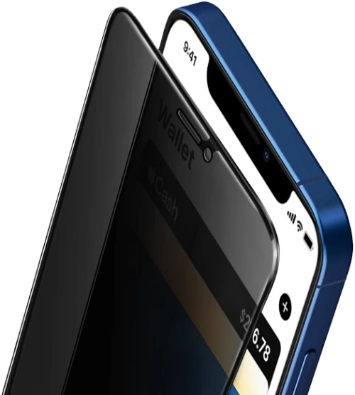 Защитное стекло PRIVACY Upex Anti-Peeping Full-Screen for iPhone 7 Plus | 8 Plus Black Антишпион (UP51516) - 2