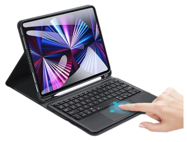 Бездротова Bluetooth-клавіатура Dux Ducis Touchpad Keyboard Tablet Case для iPad Air 2020 | 2022 | iPad Air 4/5 | iPad Pro 11 2021 Black (693491305757 - 1