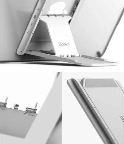 Чохол Ringke Fusion Combo + self-adhesive foldable stand для iPad Air 2020 Gray (FC485R39) - 2