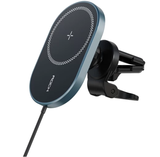 Автодержатель с функцией беспроводной зарядки ROCK Magnetic Car Mount Wireless Charger with MagSafe (W36) - 1