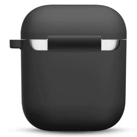 Чохол для навушників Upex для Apple AirPods 2/1 Silicone Case з карабіном White (UP77204) - 1