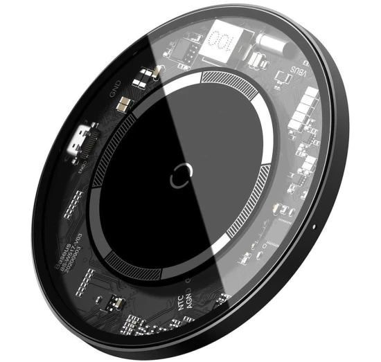 Беспроводное зарядное устройство Baseus Simple Magnetic 15W Black with MagSafe (WXJK-E01) - 1