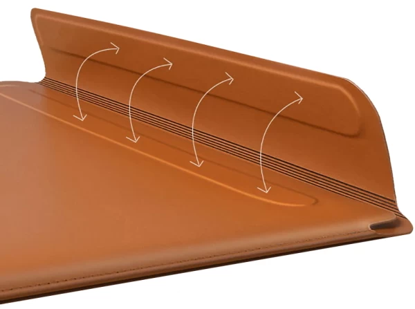 Чехол-папка WIWU Skin Pro Stand Sleeve для MacBook Air 13 M1/M2 (2018-2022) | Pro 13 M1/M2 (2016-2022) Grey - 2