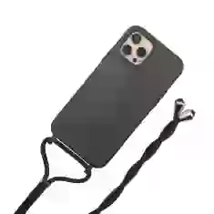 Экологичный чехол со шнуром Upex ECOBODY Series для iPhone 12 mini Charcoal (UP34254)