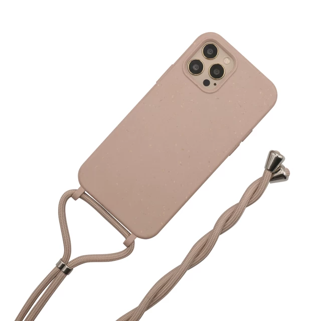 Экологичный чехол со шнуром Upex ECOBODY Series для iPhone 12 mini Pale Chestnut (UP34255)