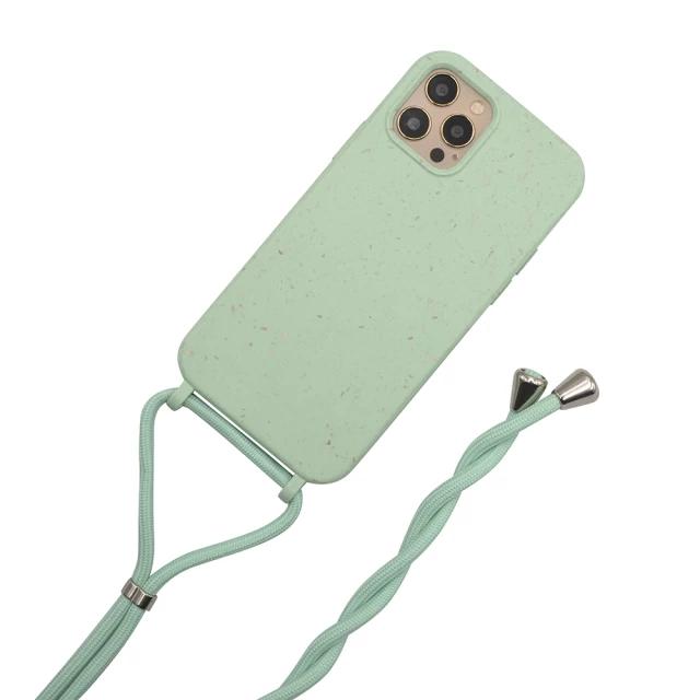 Экологичный чехол со шнуром Upex ECOBODY Series для iPhone 12 | 12 Pro Matcha Latte (UP34252)