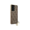 Чехол Guess 4G Charms Collection для Samsung Galaxy S21 Ultra G998 Brown (GUHCS21LGF4GBR)