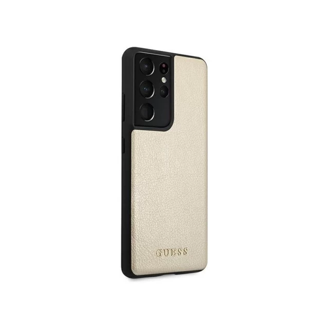 Чехол Guess Iridescent для Samsung Galaxy S21 Ultra G998 Gold (GUHCS21LIGLGO)