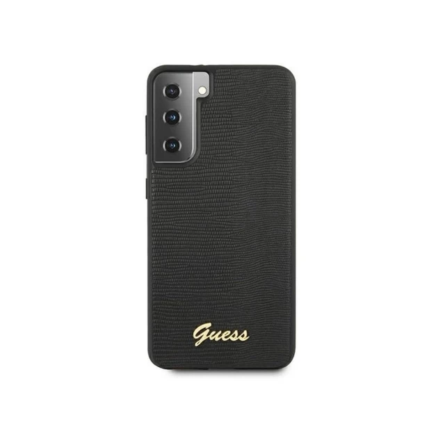 Чехол Guess Lizard Collection для Samsung Galaxy S21 Plus G996 Black (GUHCS21MPCUMLLIBK)