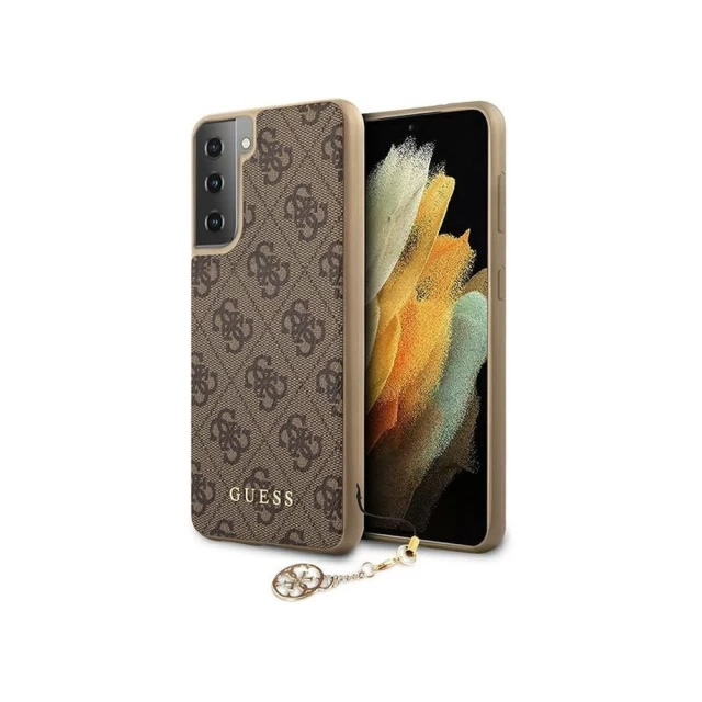 Чохол Guess 4G Charms Collection для Samsung Galaxy S21 G991 Brown (GUHCS21SGF4GBR)