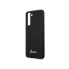 Чохол Guess Silicone Script Metal Logo для Samsung Galaxy S21 G991 Black (GUHCS21SLSLMGBK)