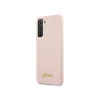 Чохол Guess Silicone Script Metal Logo для Samsung Galaxy S21 G991 Pink (GUHCS21SLSLMGLP)