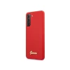 Чехол Guess Silicone Script Metal Logo для Samsung Galaxy S21 G991 Red (GUHCS21SLSLMGRE)