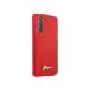 Чохол Guess Silicone Script Metal Logo для Samsung Galaxy S21 G991 Red (GUHCS21SLSLMGRE)