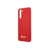 Чехол Guess Silicone Script Metal Logo для Samsung Galaxy S21 G991 Red (GUHCS21SLSLMGRE)