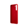 Чохол Guess Silicone Script Metal Logo для Samsung Galaxy S21 G991 Red (GUHCS21SLSLMGRE)