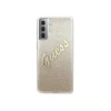 Чехол Guess Glitter Gradient Script для Samsung Galaxy S21 G991 Gold (GUHCS21SPCUGLSGO)