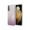 Чохол Guess Glitter Gradient Script для Samsung Galaxy S21 G991 Pink (GUHCS21SPCUGLSPI)