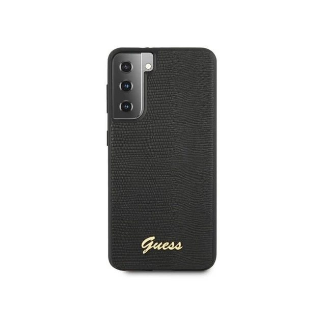 Чехол Guess Lizard Collection для Samsung Galaxy S21 G991 Black (GUHCS21SPCUMLLIBK)