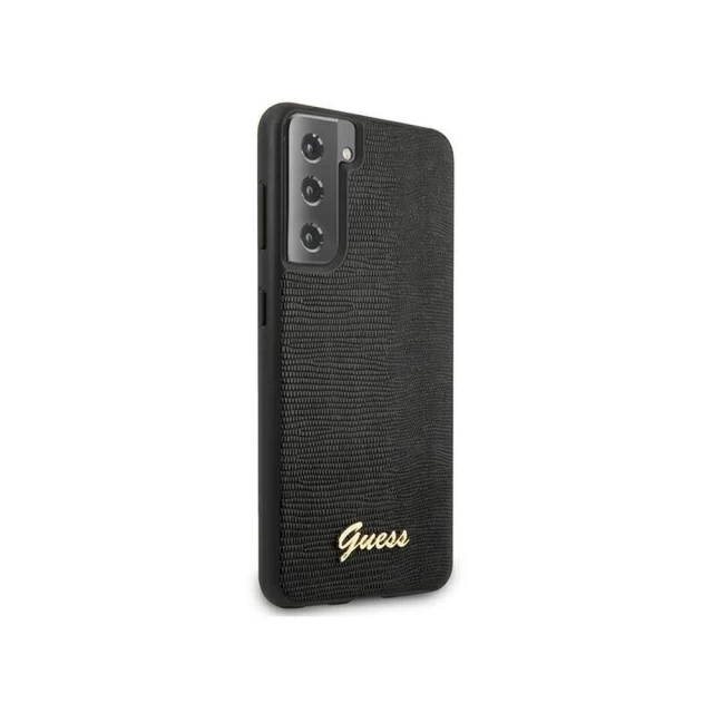 Чехол Guess Lizard Collection для Samsung Galaxy S21 G991 Black (GUHCS21SPCUMLLIBK)
