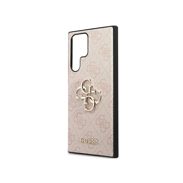 Чохол Guess 4G Big Metal Logo для Samsung Galaxy S22 Ultra S908 Pink (GUHCS22L4GMGPI)