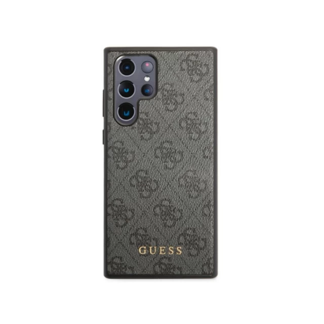 Чохол Guess 4G Metal Gold Logo для Samsung Galaxy S23 Ultra S918 Grey (GUHCS23LG4GFGR)
