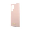 Чохол Guess Silicone Script Metal Logo для Samsung Galaxy S23 Ultra S918 Pink (GUHCS23LLSLMGPP)