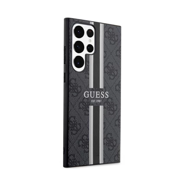 Чохол Guess 4G Printed Stripe для Samsung Galaxy S23 Ultra S918 Black (GUHCS23LP4RPSK)