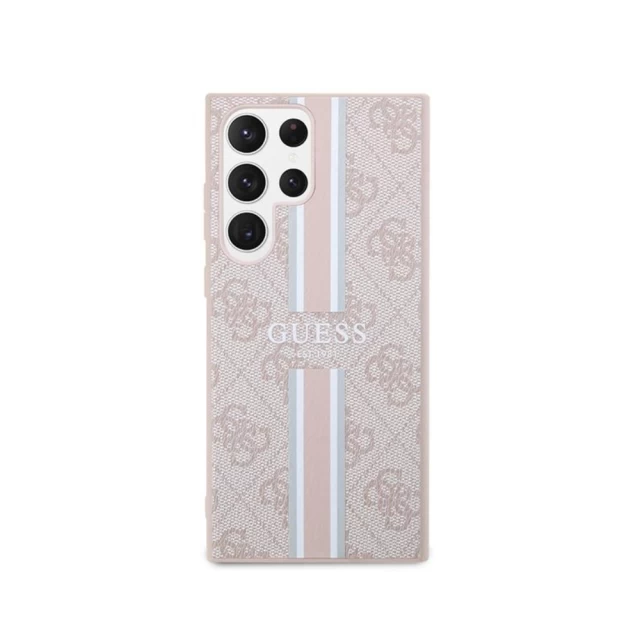Чохол Guess 4G Printed Stripe для Samsung Galaxy S23 Ultra S918 Pink (GUHCS23LP4RPSP)