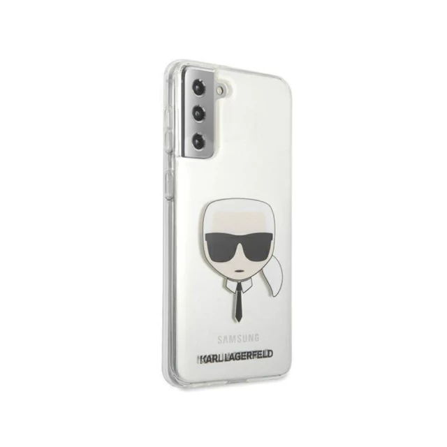 Чехол Karl Lagerfeld Ikonik Karl and Choupette для Samsung Galaxy S21 G991 Transparent (KLHCS21SKTR)