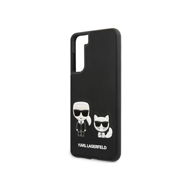 Чохол Karl Lagerfeld Ikonik Karl and Choupette для Samsung Galaxy S21 G991 Black (KLHCS21SPCUSKCBK)