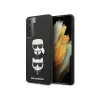 Чехол Karl Lagerfeld Saffiano Ikonik Karl and Choupette Head для Samsung Galaxy S21 G991 Black (KLHCS21SSAKICKCBK)