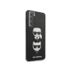 Чехол Karl Lagerfeld Saffiano Ikonik Karl and Choupette Head для Samsung Galaxy S21 G991 Black (KLHCS21SSAKICKCBK)